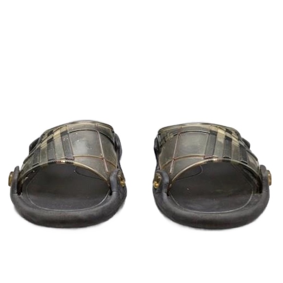 Burberry Check Print Rubber Pool Slide Sandals Mens Size 40 - Picture 5 of 9